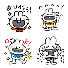 [LINE絵文字] うごく！まんじゅう島のうさぎたちの画像