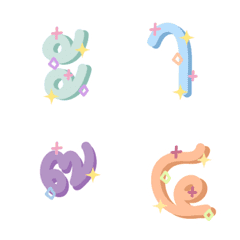 [LINE絵文字] Thai Consonants Pastel Color (Emoji)の画像