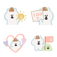 [LINE絵文字] polar bears in loveの画像