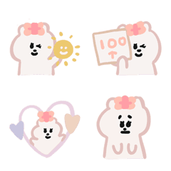 [LINE絵文字] polar bears in love 2の画像