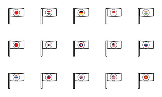 [LINE絵文字]Flag-Hengの画像一覧