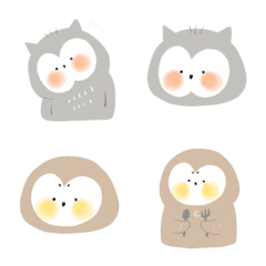 [LINE絵文字] owl everydayの画像