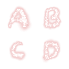 [LINE絵文字] Shiny abc letter revisionの画像