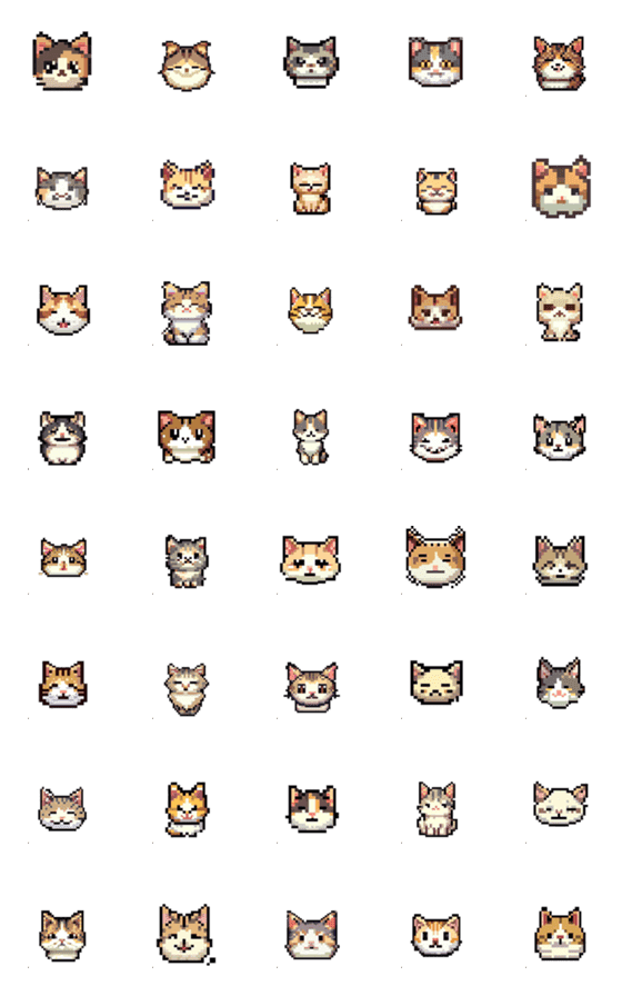 [LINE絵文字]CAT Pixel 3の画像一覧