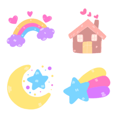 [LINE絵文字] Pastel emoji decorate chatの画像