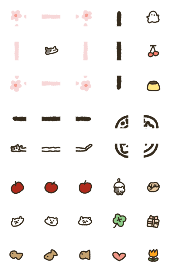 [LINE絵文字]てがみ emojiiの画像一覧