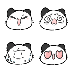 [LINE絵文字] cat＆pandaの画像