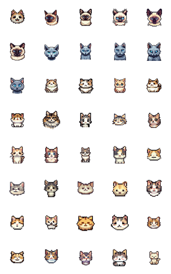 [LINE絵文字]CAT Pixel 2の画像一覧