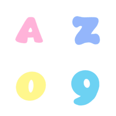 [LINE絵文字] A-Z, 0-9 Emojiの画像