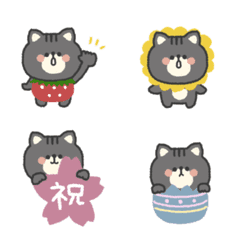 [LINE絵文字] ねこさん◎春絵文字の画像