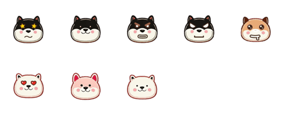 [LINE絵文字]Cute Animal Emoji Storyの画像一覧