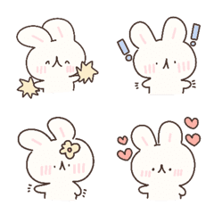 [LINE絵文字] Emoji rabbit cute.の画像