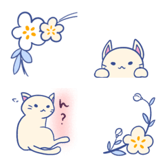 [LINE絵文字] ねこ。マシュマロ色のねこ。ましゅ。の画像