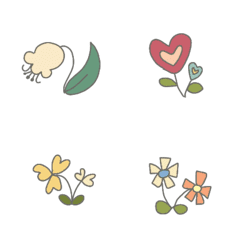 [LINE絵文字] lovely flowersの画像