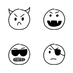 [LINE絵文字] Emoji:the face of moodの画像