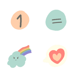 [LINE絵文字] cute number emoji.の画像