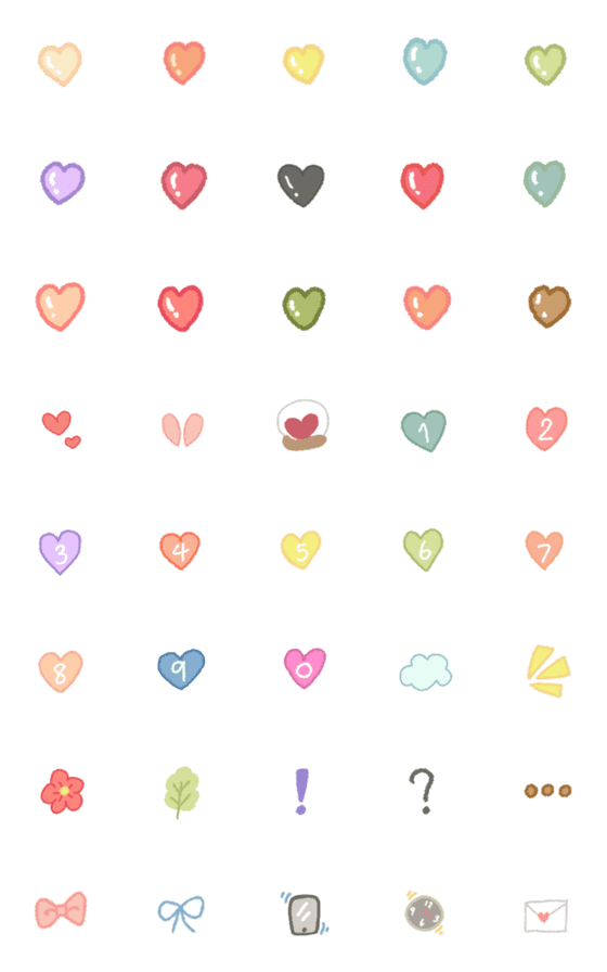 [LINE絵文字]little heart.の画像一覧