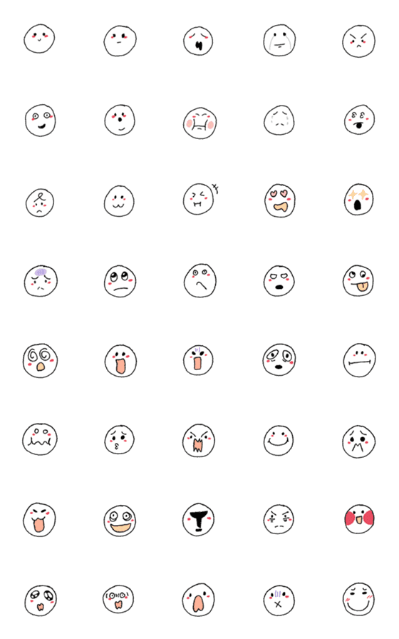 [LINE絵文字]emoji wawaの画像一覧