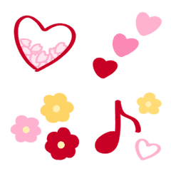 [LINE絵文字] 動く♪シンプルかわいい♡お花の画像