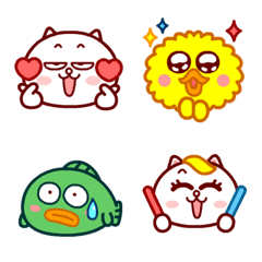 [LINE絵文字] Aoda Cat Emoji 2の画像