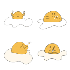 [LINE絵文字] fried egg and Boiled Eggの画像