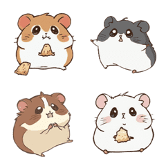 [LINE絵文字] The little hamster who loves to daydreamの画像