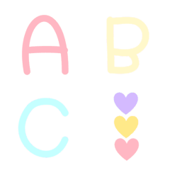 [LINE絵文字] A B C emoji cuteの画像