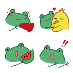 [LINE絵文字] Frog friendsの画像