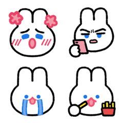 [LINE絵文字] Little White Bunny Bun (Animated)の画像