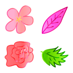 [LINE絵文字] Flower Emonji(color)の画像