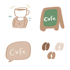 [LINE絵文字] カフェを愛する人のための絵文字の画像