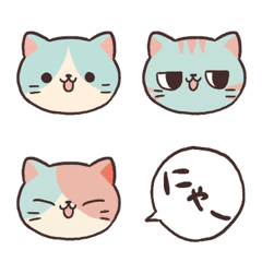 [LINE絵文字] 自由きままねこさんズ絵文字の画像