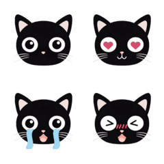 [LINE絵文字] Black Cat Lukaの画像