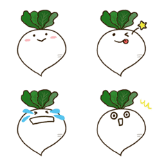 [LINE絵文字] 野菜のかぶだよの画像