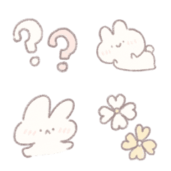 [LINE絵文字] Ac emoji rabbit cute.の画像