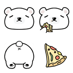 [LINE絵文字] bear love pizzaの画像