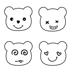 [LINE絵文字] w little bearの画像