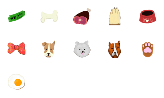 [LINE絵文字]Dogs loverの画像一覧