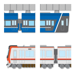 [LINE絵文字] つながる 遊べる 電車 絵文字 22の画像