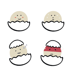 [LINE絵文字] daily life about creature in the eggの画像