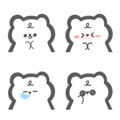 [LINE絵文字] Whitebear Socuteの画像