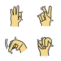 [LINE絵文字] a - z hand signsの画像