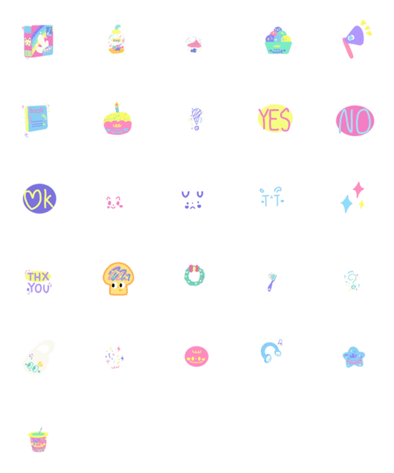 [LINE絵文字]Cute and bright with Moomooの画像一覧