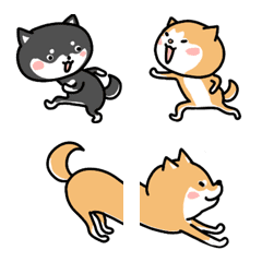 [LINE絵文字] お絵かきやの柴犬3の画像