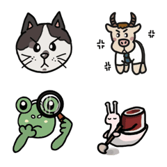 [LINE絵文字] The cat name is Miluku _ Zoo Officeの画像