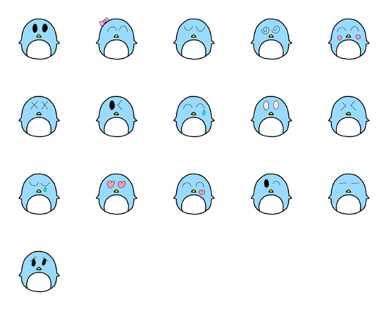 [LINE絵文字]やまちゃんペンギン編②の画像一覧