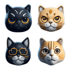 [LINE絵文字] Purr-fectly Cute Cat Emoticons VOL. 2の画像