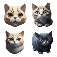 [LINE絵文字] Purr-fectly Cute Cat Emoticons VOL. 5の画像