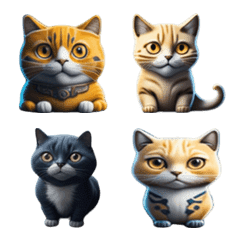 [LINE絵文字] Purr-fectly Cute Cat Emoticons VOL. 6の画像