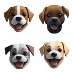 [LINE絵文字] Paw-fect Puppy,cute Doggy Emoticon VOL.3の画像